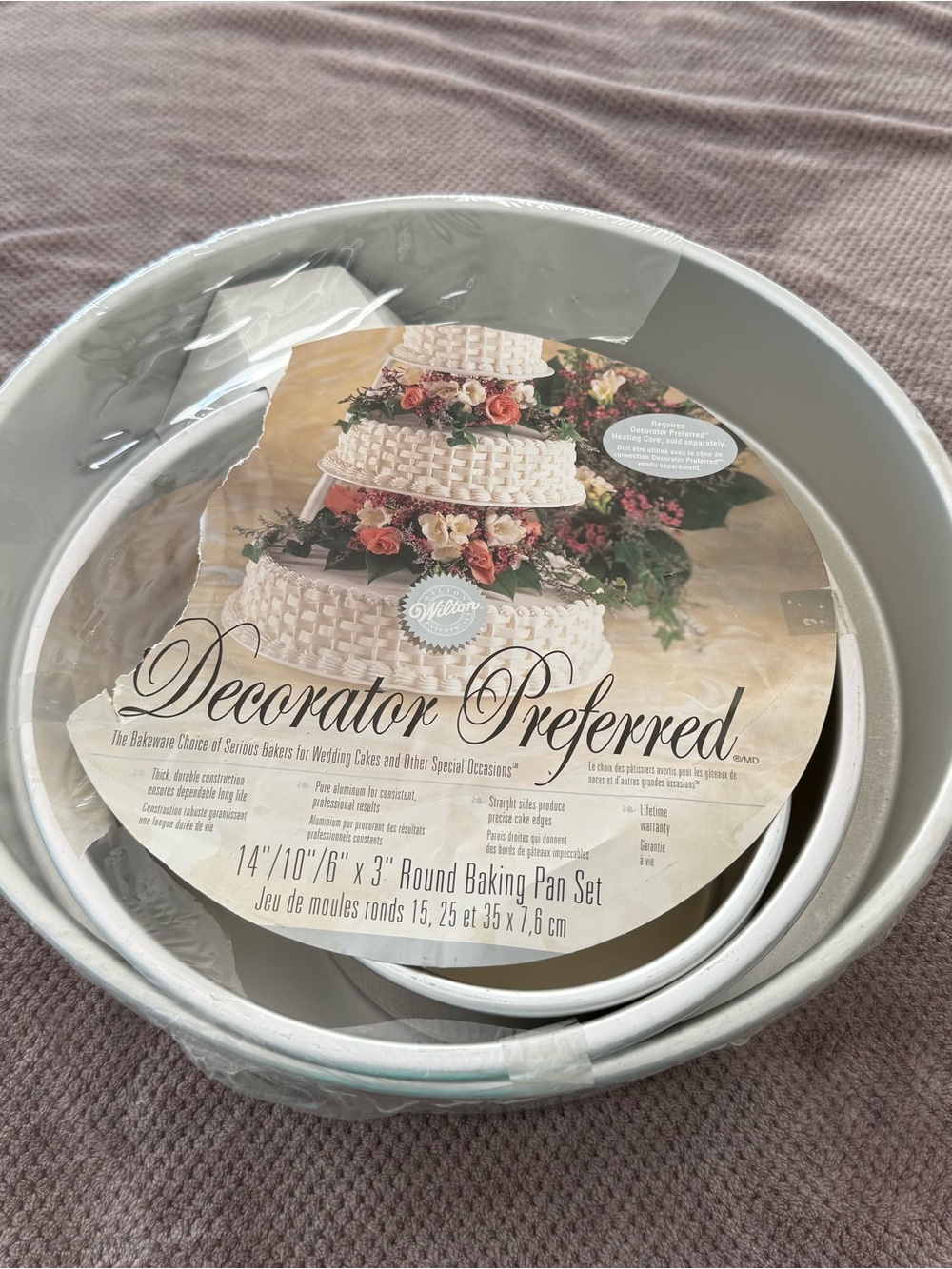Wilton Silver Round Baking Pan Set - 3 Piece
